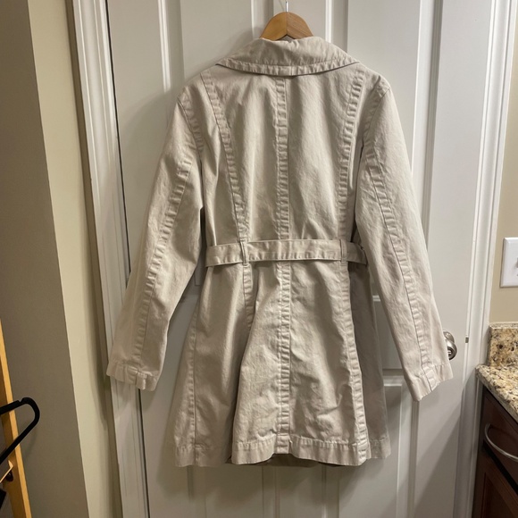Old Navy Women's Cotton Twill Trench Coat, Light Khaki, XL Tall - Picture 4 of 11